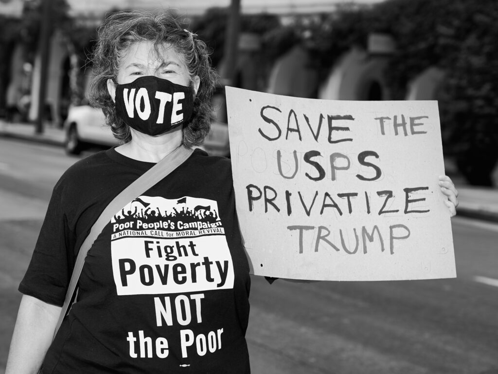 Save The Post Office Rally. 2020 Presidential Election, Post Office, Presidential Election, reportage, mail delivery, USPS, United States Post Office, Louis DeJoy, political, protest, protest rally, vote by mail.
