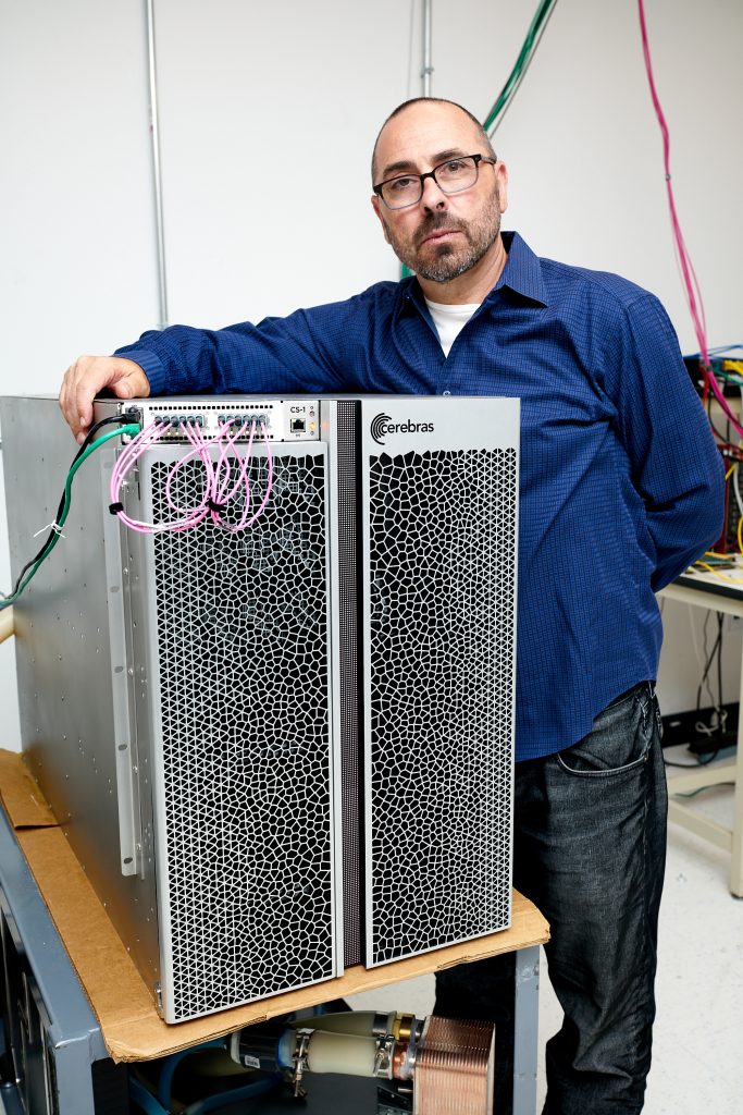 Andrew Feldman - CEO of Cerebras. AI, CS-2, artifiical intelligence, computer, computing, data center, hardware, Cerebras Systems, Andrew Feldman, portrait, science & technology.