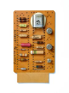 IBM SMS Card YFH. SMS Card, circuit board, computer, mainframe, tech history, transistors, vintage computing.