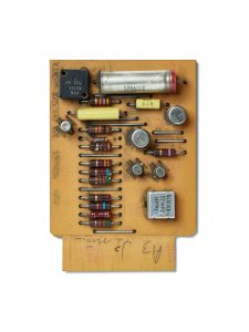 IBM SMS Card XAK. SMS Card, circuit board, computer, mainframe, tech history, transistors, vintage computing.