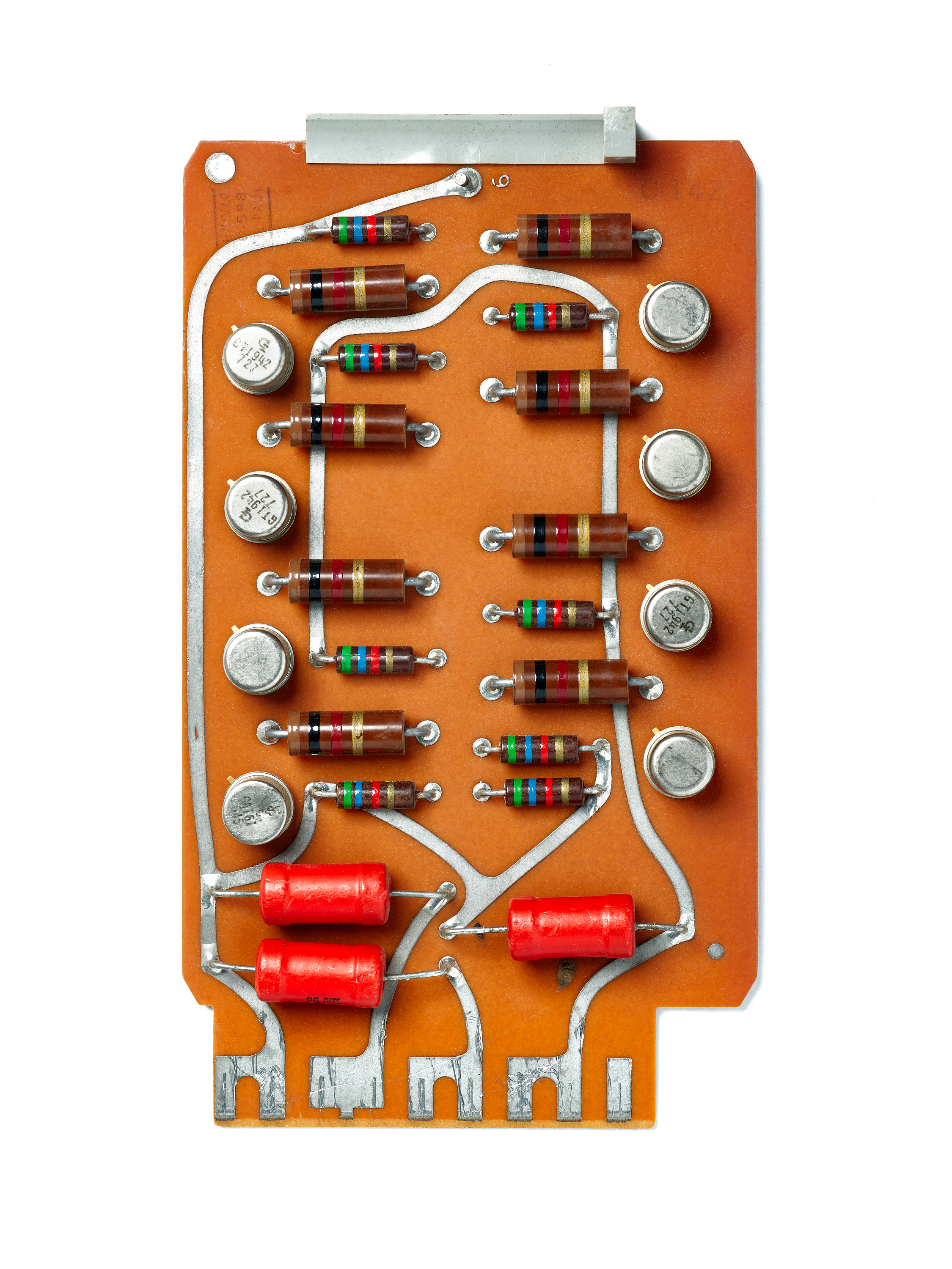 UNIVAC C-598 Card. circuit board, computer, mainframe, tech history, transistors, vintage computing.