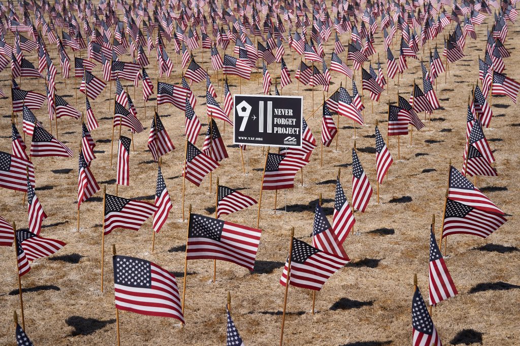 9/11 Memorial. 9/11, american flag, memorial, national tragedy, terrorism.