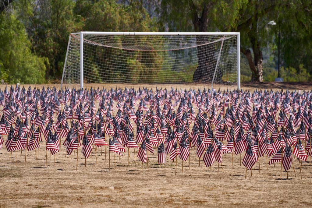 9/11 Memorial. 9/11, american flag, memorial, national tragedy, terrorism.