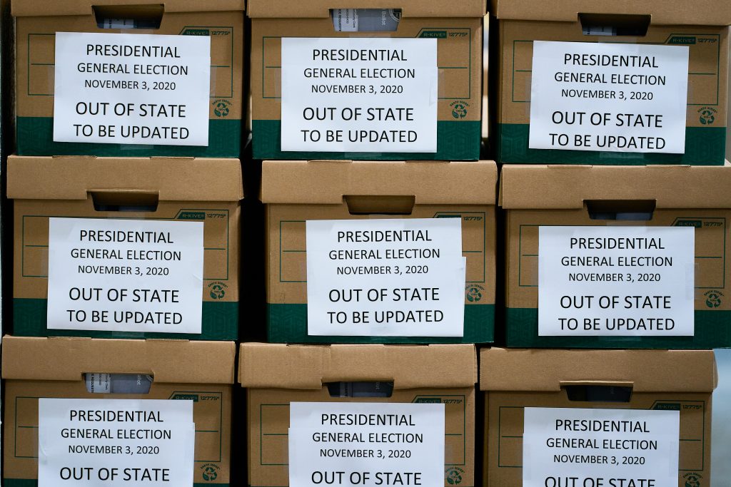 Vote By Mail Ballot Processing. 2020 Presidential Election, absentee ballots, ballots, coronavirus pandemic, election, election security, mail ballots, politics, vote by mail, voting.