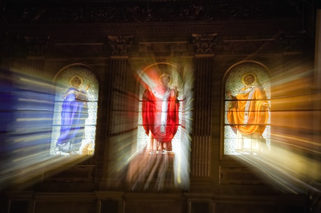 Santa Maria in Trastevere. church, stained glass, windows, spiritual, catholic, roman catholic, godbeams, staints.