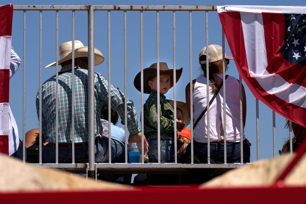 Santa Ynez Rodeo. americana, rodeo, spectators.