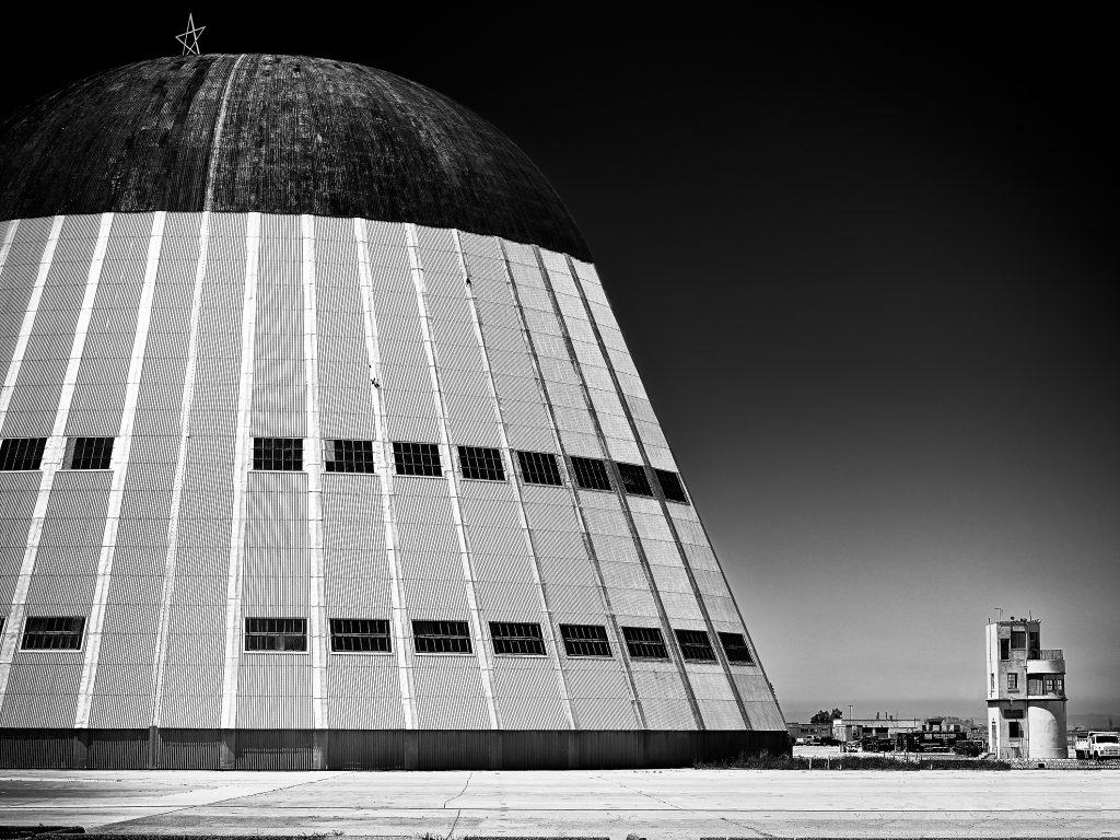 Hangar One. silicon valley, military, airforce, zeppelin, government, history, blimp, landmark.