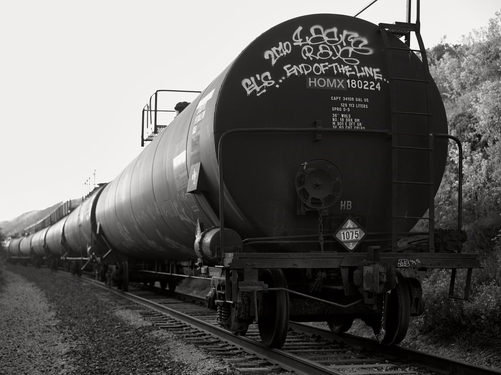 Rail Tank Cars. graffiti, train tracks, train, oil.
