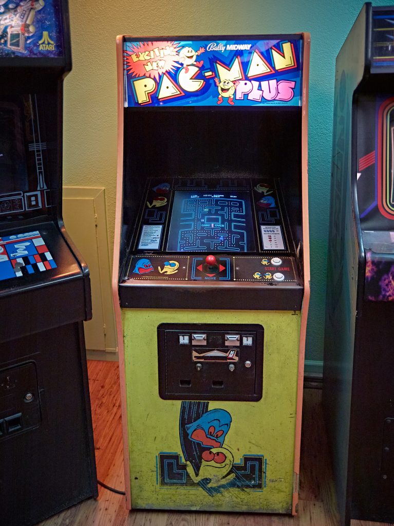 Pac-Man Arcade Console. Bally Midway, pac-man, arcade, arcade game, classic arcade.