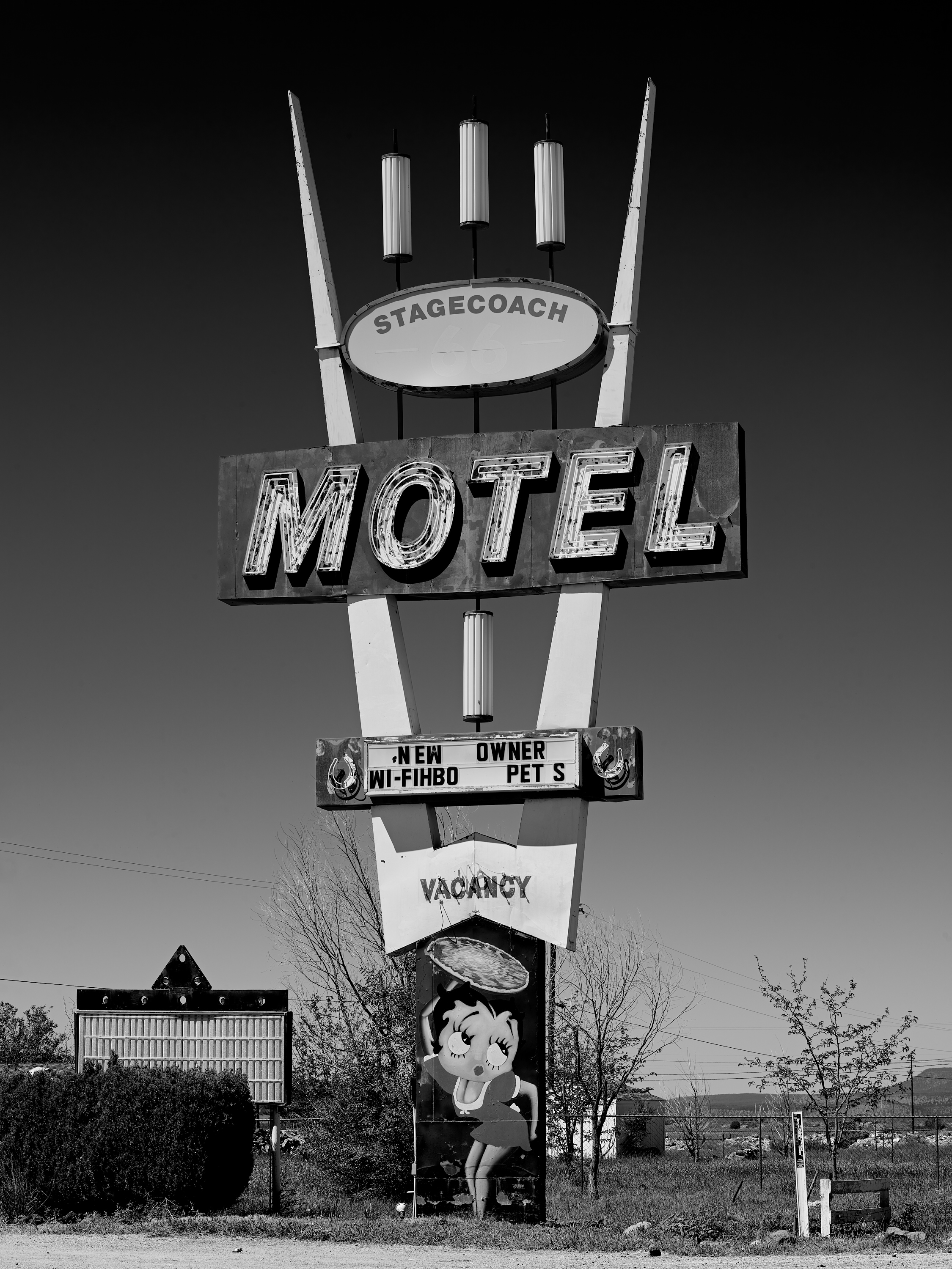 Stagecoach Motel. route 66, sign, motel.