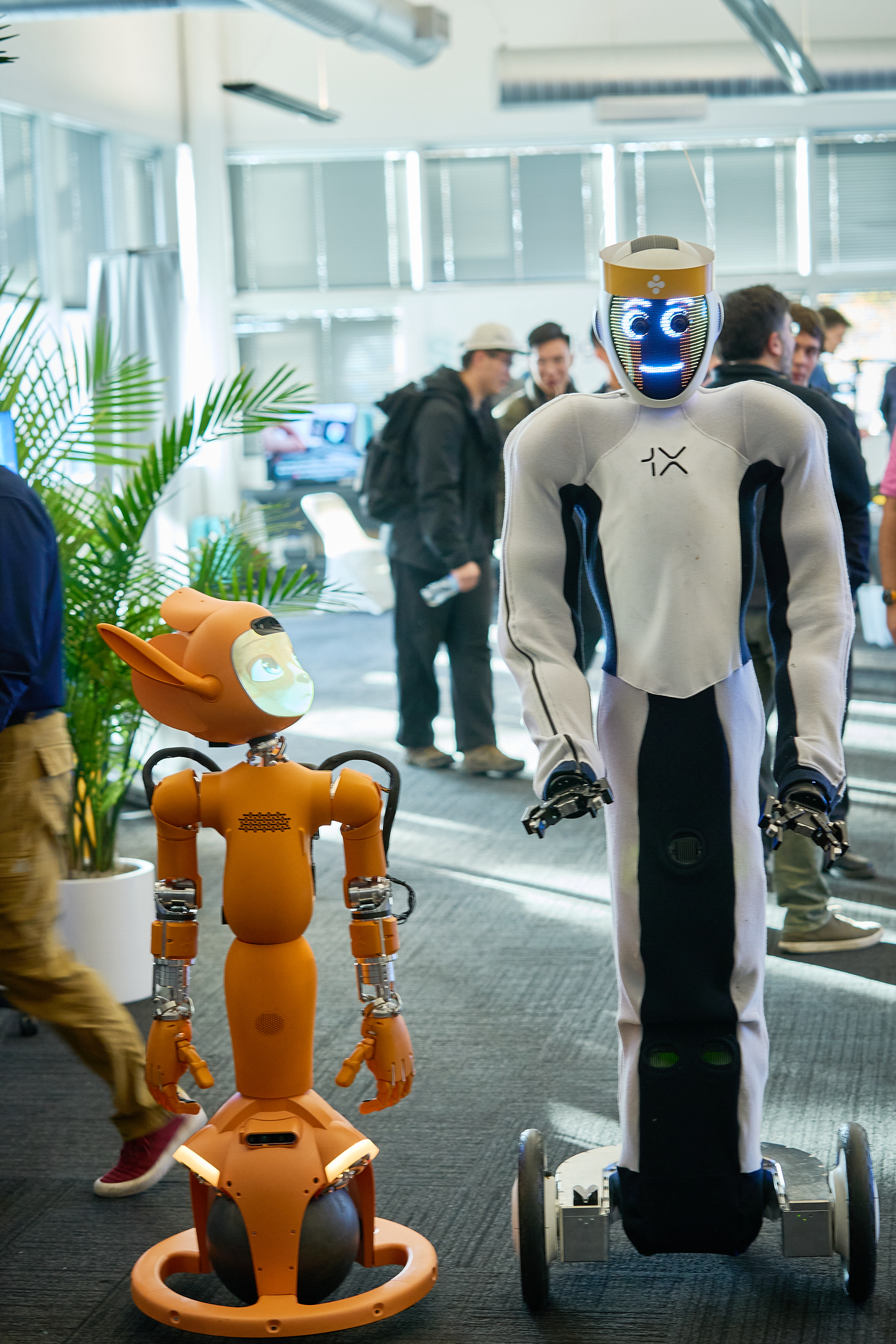 Humanoids Summit 2024. conference, event, robotics, Eve robot, Mirokaï robot.