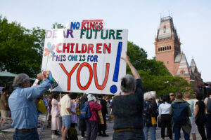 Harvard University 2025 Commencement. academic, graduation, college, school, higher education, protest.