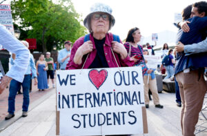 Harvard University 2025 Commencement. academic, graduation, college, school, higher education, protest.